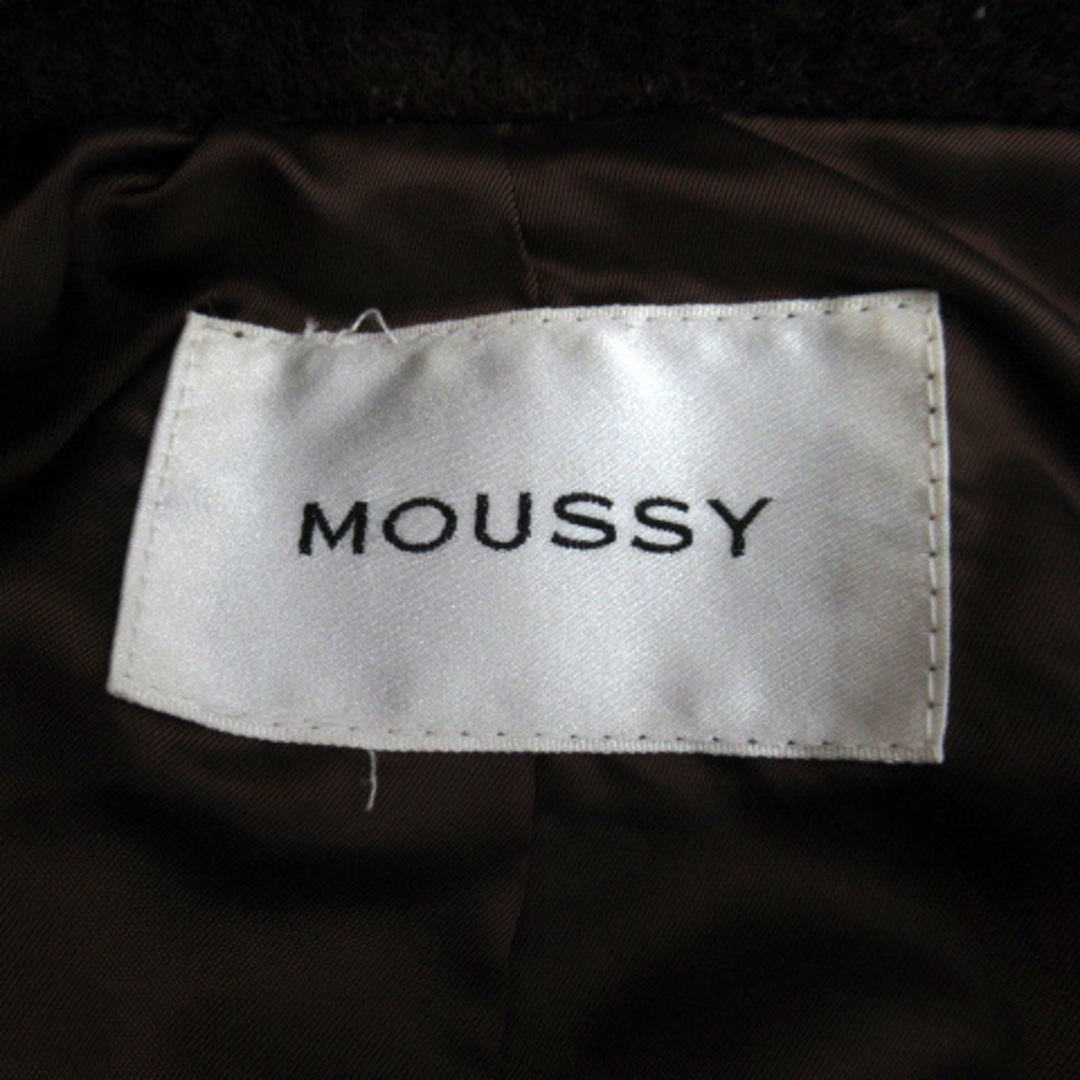 moussy(マウジー)のマウジー moussy チェスターコート ロング丈 ウール 1 茶 ブラウン レディースのジャケット/アウター(その他)の商品写真