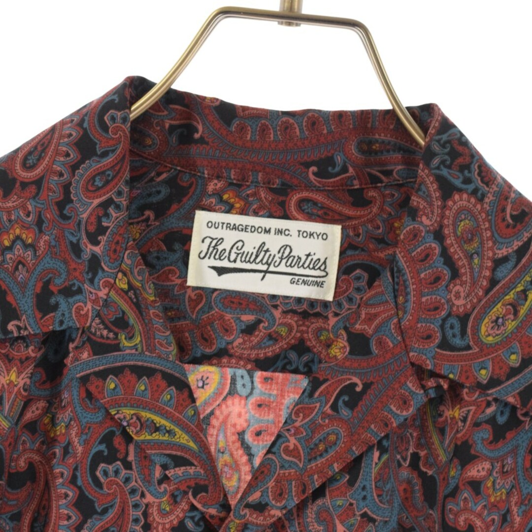 18aw WACKO MARIA ペイズリーオープンカラーシャツ ワコマリア-