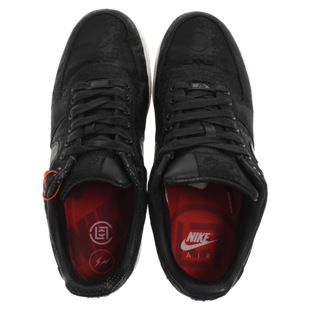 NIKE(ナイキ)のNIKE ナイキ ×CLOT×Fragment design Air For 1 LOW PRM Black Silk×クロット×フラグメントデザイン エアフォース1 ブラックシルク ローカットスニーカー CZ3986-001 メンズの靴/シューズ(スニーカー)の商品写真