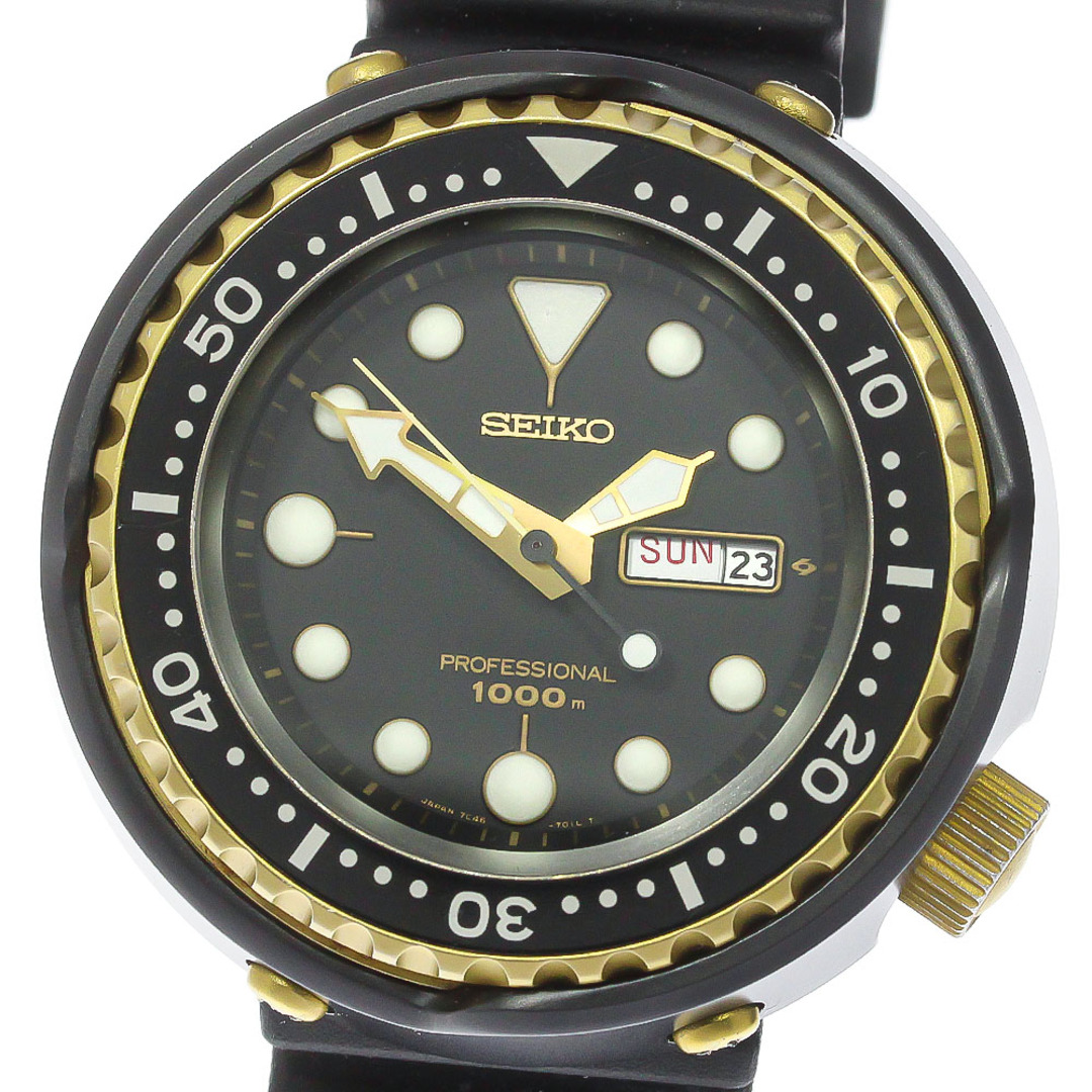 セイコー SEIKO 7C46-7009 プロフェッショナル ツナ缶 デイデイト クォーツ メンズ _775508