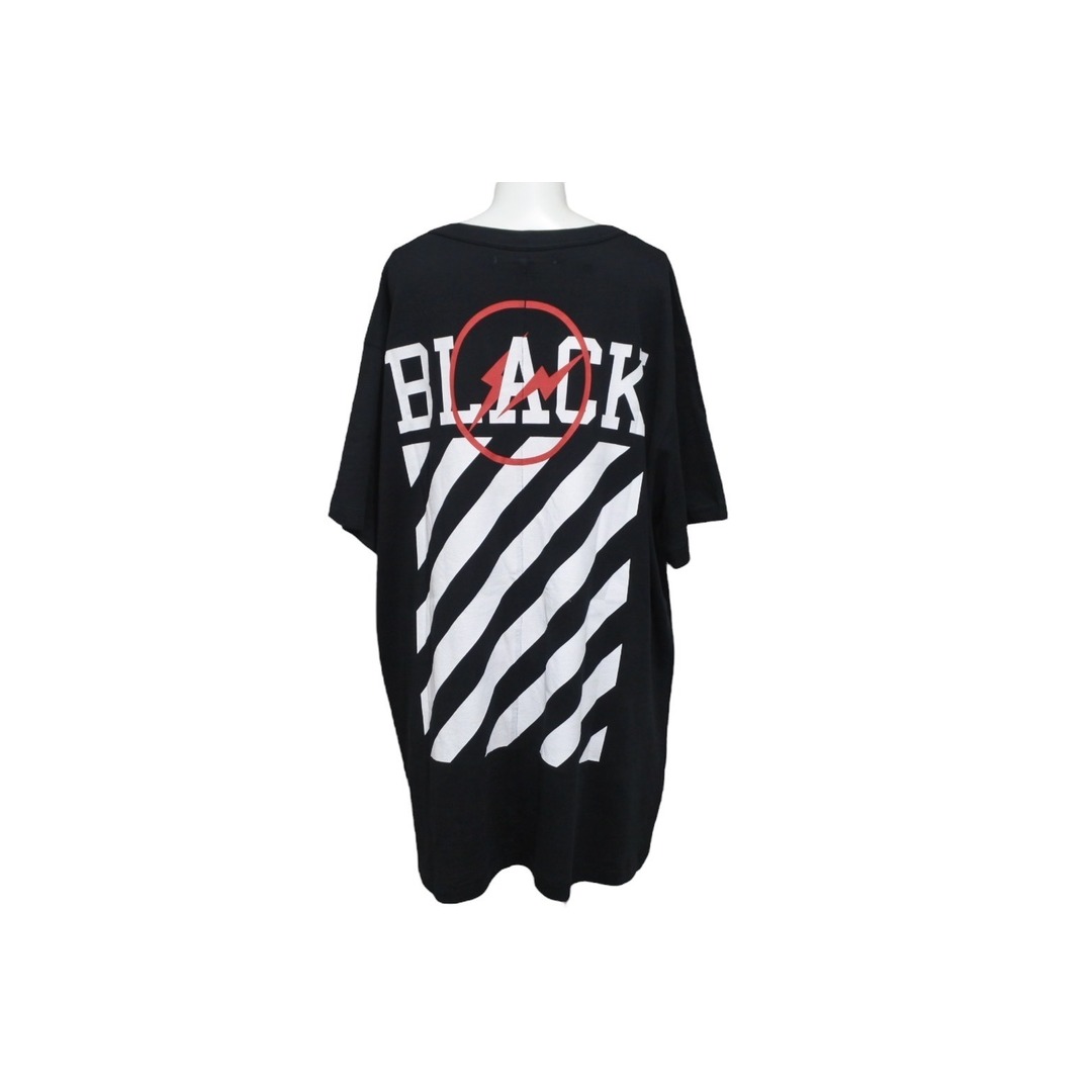 OFF-WHITE オフホワイト fragment design フラグメントデザイン 半袖 Ｔシャツ ブラック サイズ L 美品 中古 55684