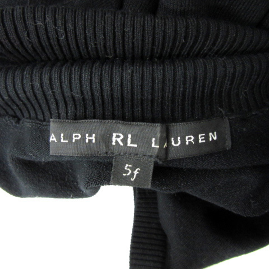 Ralph Lauren(ラルフローレン)のアールエルラルフローレン ニット カットソー 半袖 タートルネック 5f 黒 レディースのトップス(ニット/セーター)の商品写真