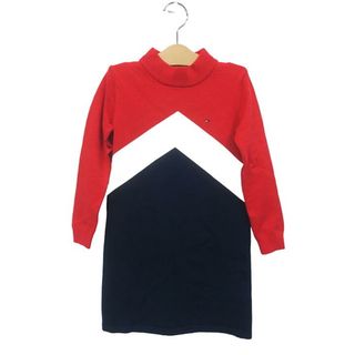 トミーヒルフィガー(TOMMY HILFIGER)の【未使用】【新古品】TOMMY HILFIGER トミーヒルフィガー 子供服 キッズ ワンピース ニット 女の子 120cm(ワンピース)