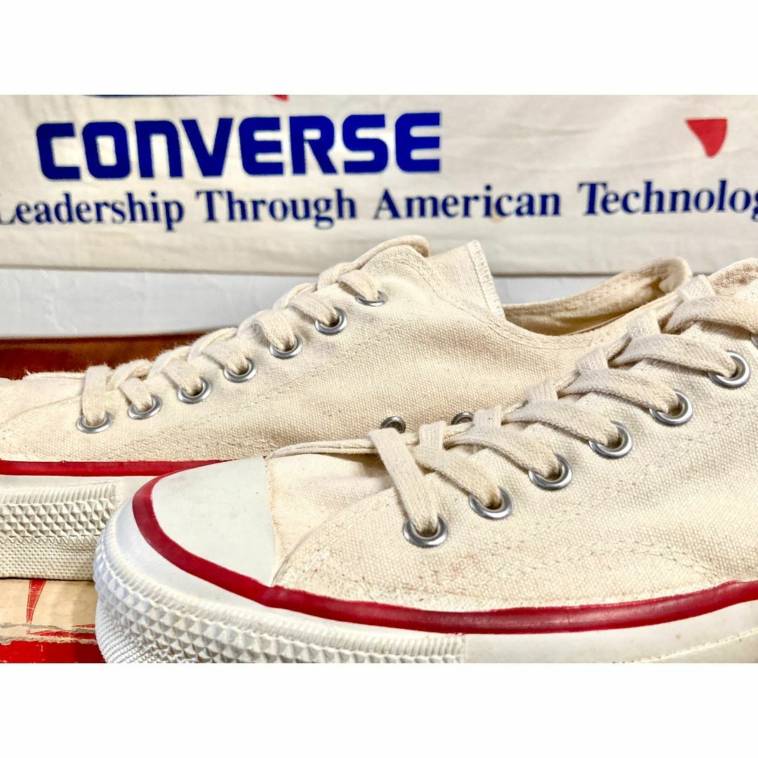CONVERSE - ☆70s!USA!コンバース オールスター 生成り デッド CONVERSE - ☆70s!USA!コンバース オールスター 生成り デッド