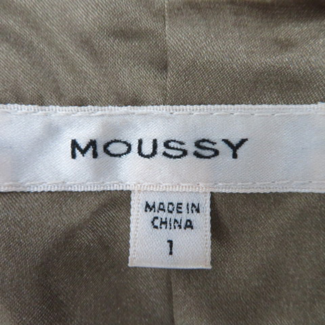 moussy(マウジー)のマウジー チェスターコート ロング丈 ヘリンボーン柄 1 黒 ブラック /YK2 レディースのジャケット/アウター(その他)の商品写真