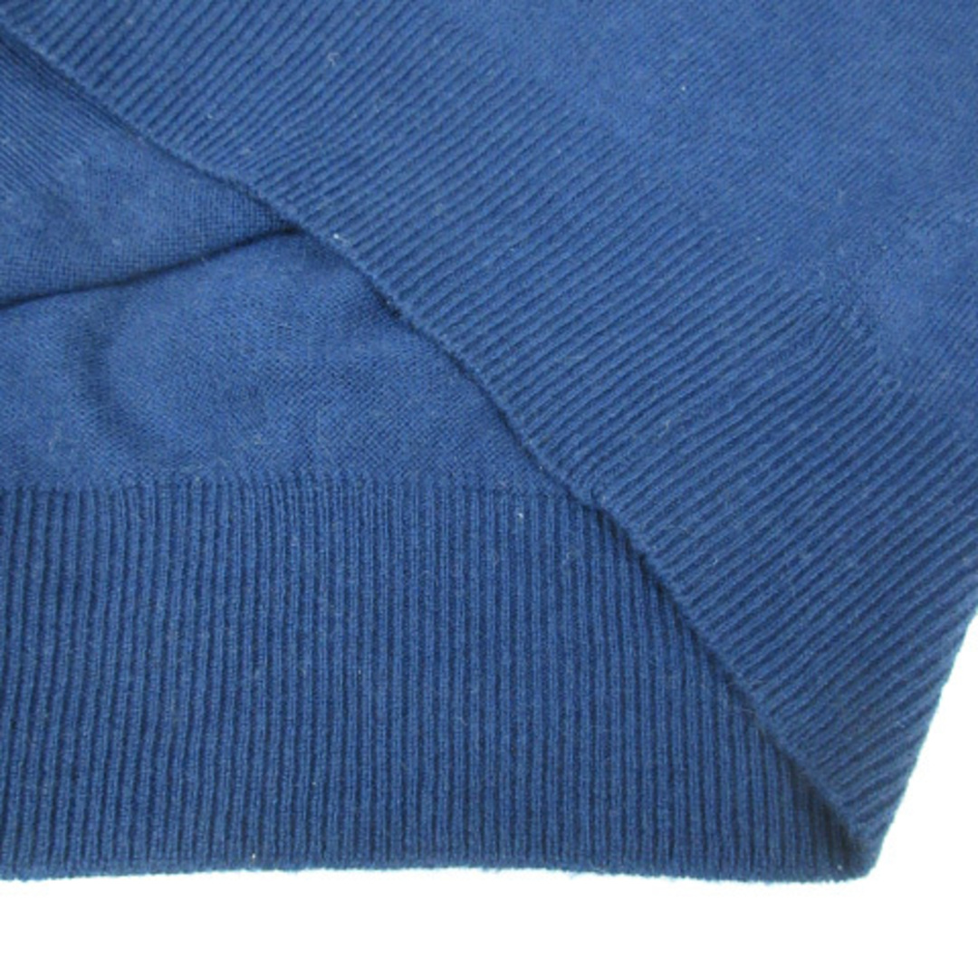 le.coeur blanc(ルクールブラン)のルクールブラン ニット セーター 長袖 ウール混 38 紺 白 ネイビー レディースのトップス(ニット/セーター)の商品写真
