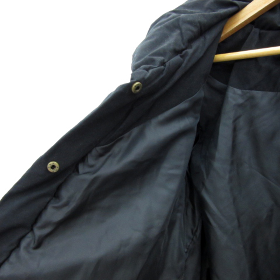 LOWRYS FARM(ローリーズファーム)のローリーズファーム 中綿ジャケット ミドル丈 ボリュームカラー F 黒 ■MO レディースのジャケット/アウター(その他)の商品写真