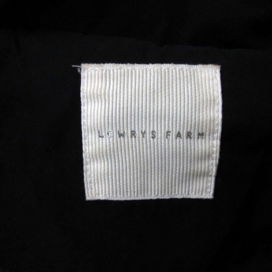 LOWRYS FARM(ローリーズファーム)のローリーズファーム 中綿ジャケット ミドル丈 ボリュームカラー F 黒 ■MO レディースのジャケット/アウター(その他)の商品写真