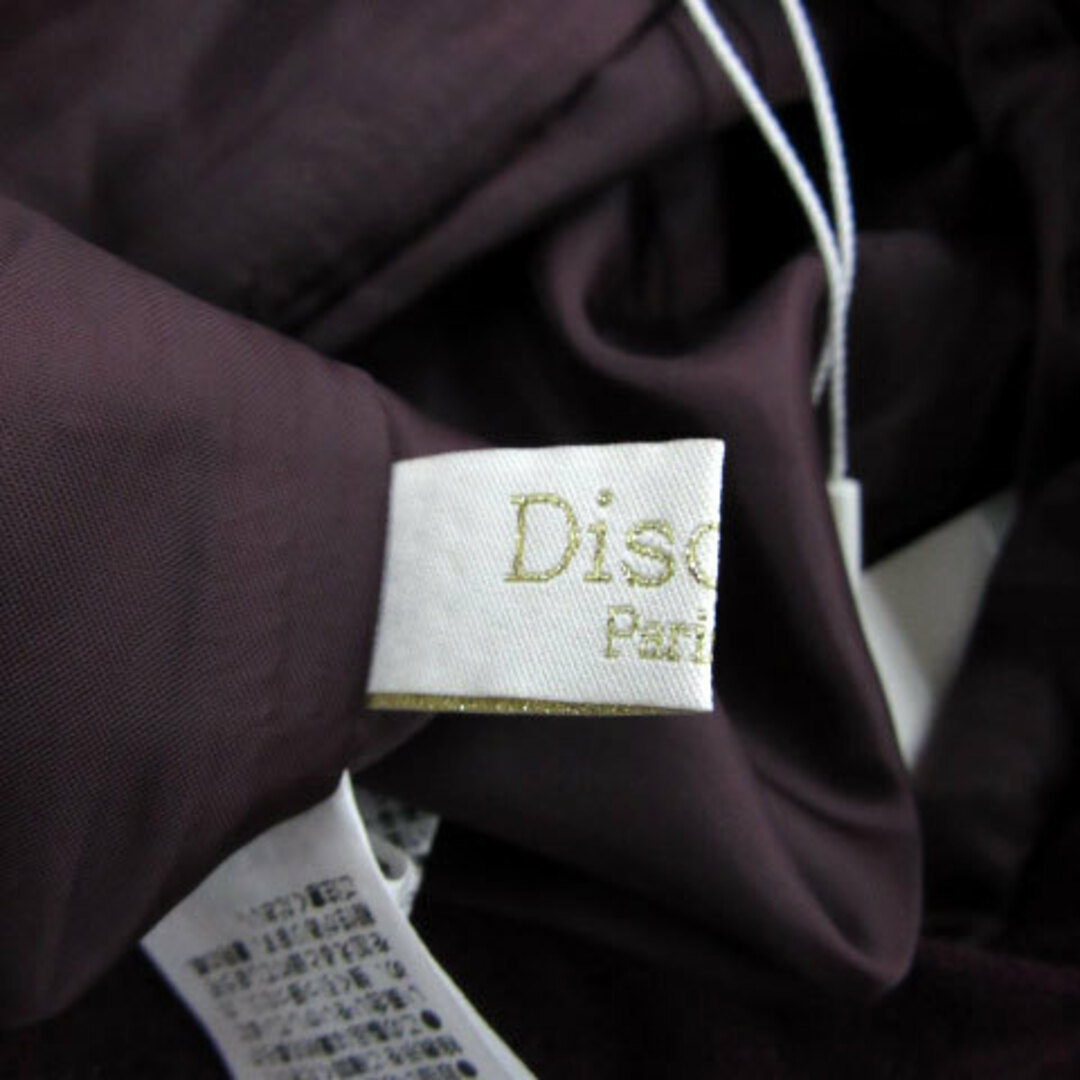 Discoat(ディスコート)のディスコート フレアスカート ミモレ丈 ベルト付き M ワインレッド レディースのスカート(ひざ丈スカート)の商品写真