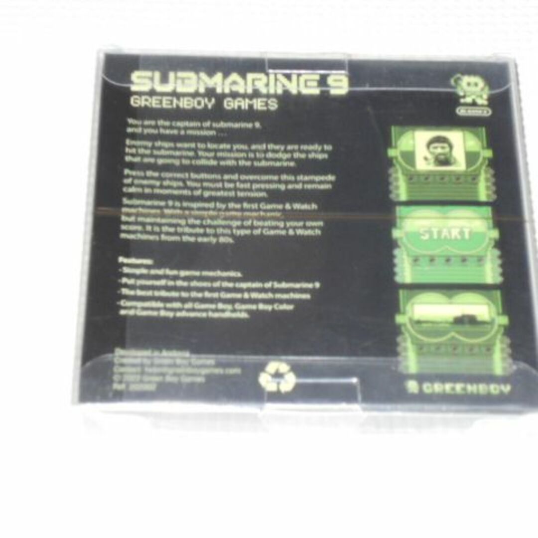 ゲームボーイ(ゲームボーイ)のGB★SUBMAERINE 9 GREENBOY GAMES 海外版 EU版 エンタメ/ホビーのゲームソフト/ゲーム機本体(携帯用ゲームソフト)の商品写真