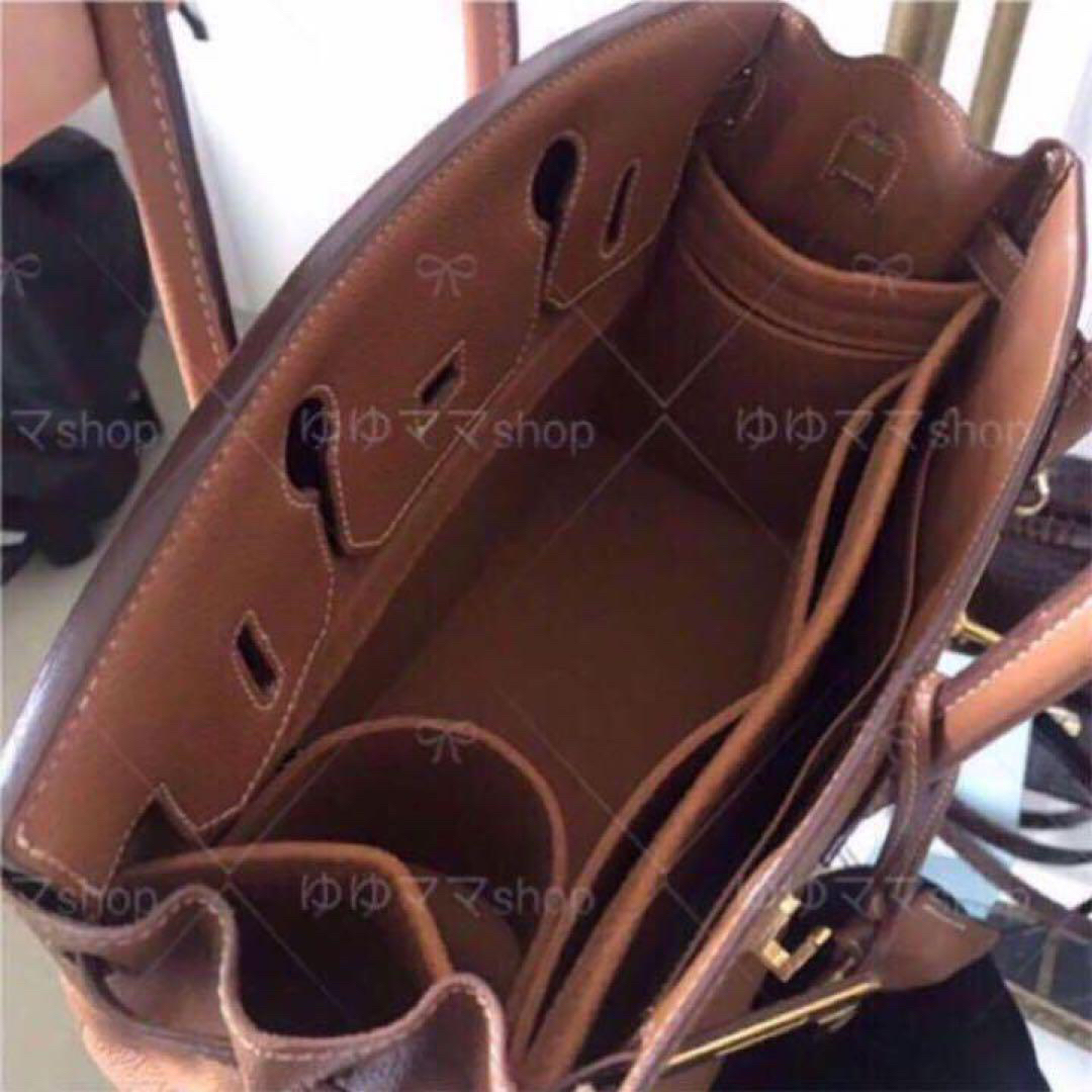 新品バッグインバッグ インナーバッグ ゴールド 35cm用 3