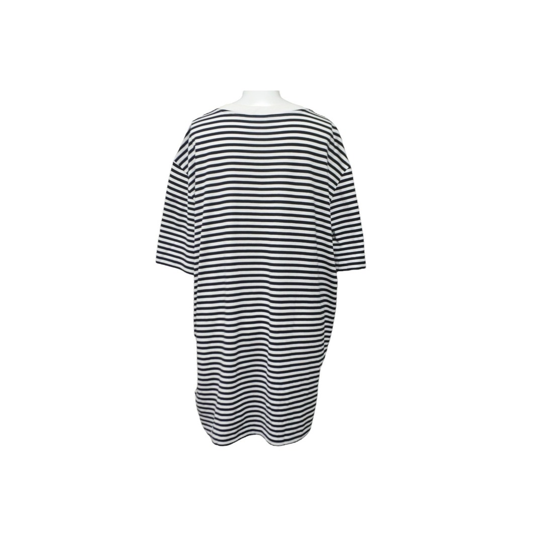 MONCLER - MONCLER モンクレール ボーダー ロゴ 半袖Tシャツ ブラック
