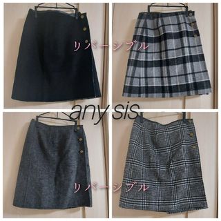 エニィスィス(anySiS)のany sis ♡スカート２点セット(ひざ丈スカート)