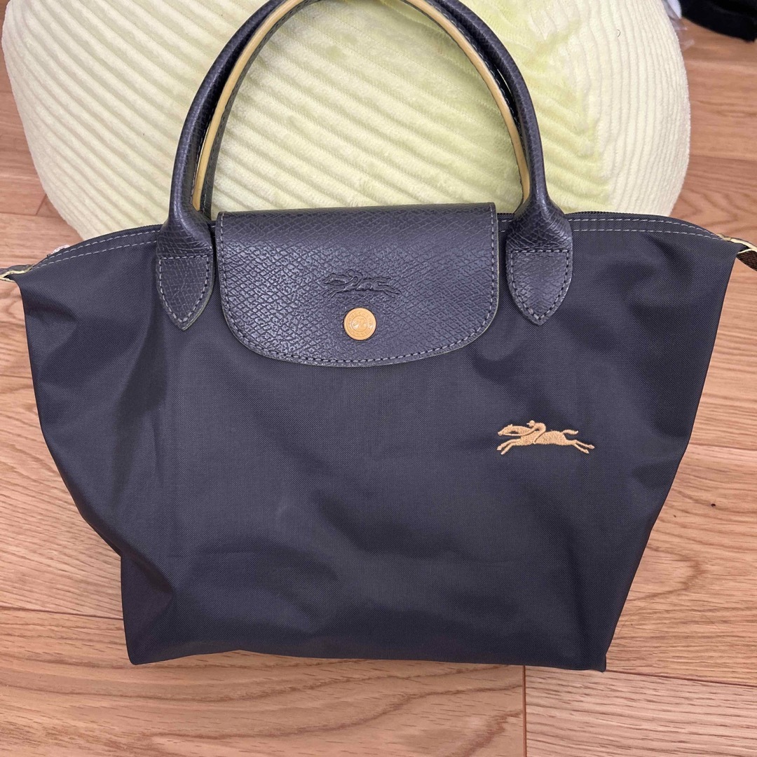 LONGCHAMP ロンシャン ル・プリアージュ紫 トートバッグ Sサイズ開閉