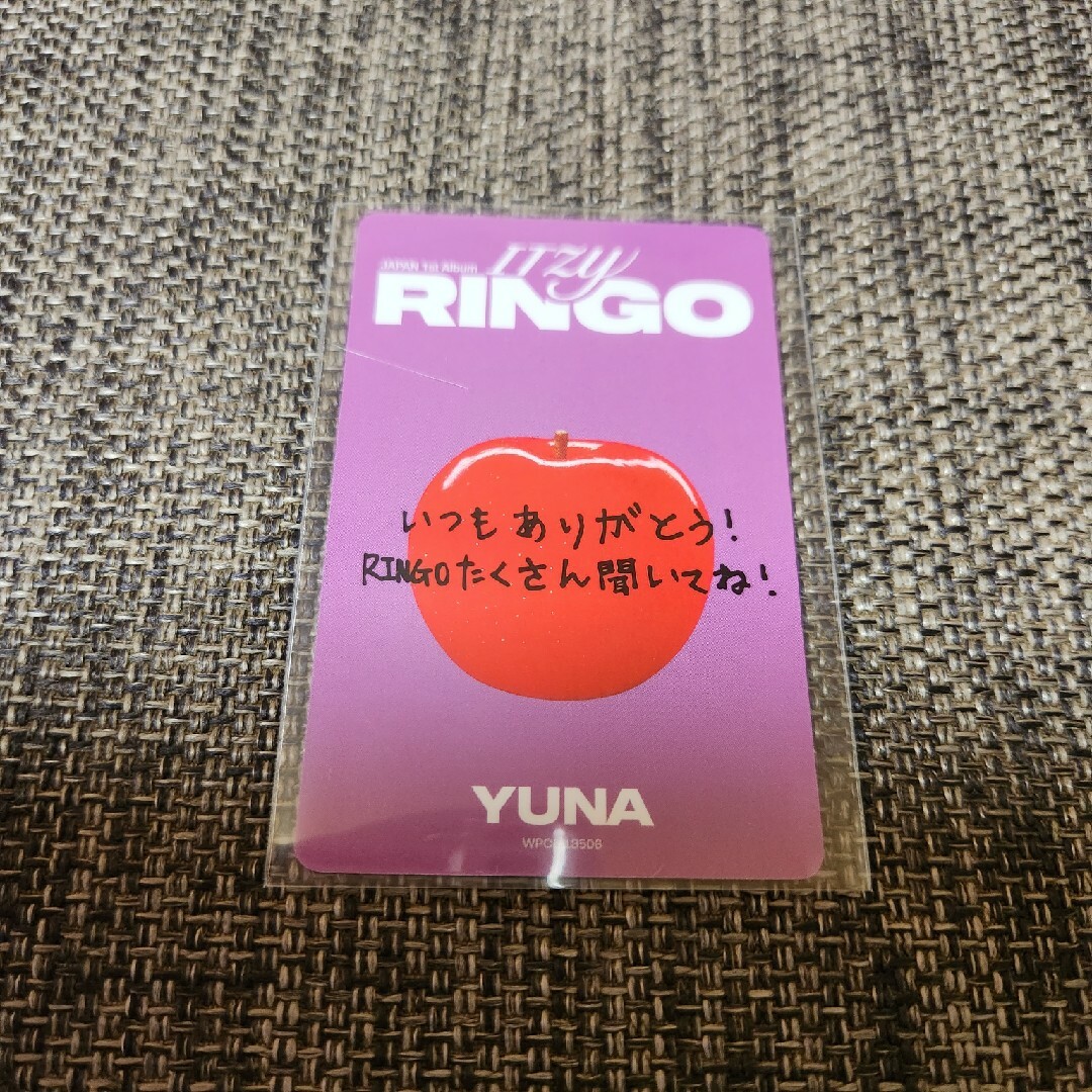 ITZY(イッチ)のitzy ユナ トレカ ringo 通常盤 エンタメ/ホビーのタレントグッズ(アイドルグッズ)の商品写真