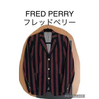 フレッドペリー(FRED PERRY)のFRED PERRY フレッドペリー ブリティッシュ  ジャケット　ストライプ(テーラードジャケット)