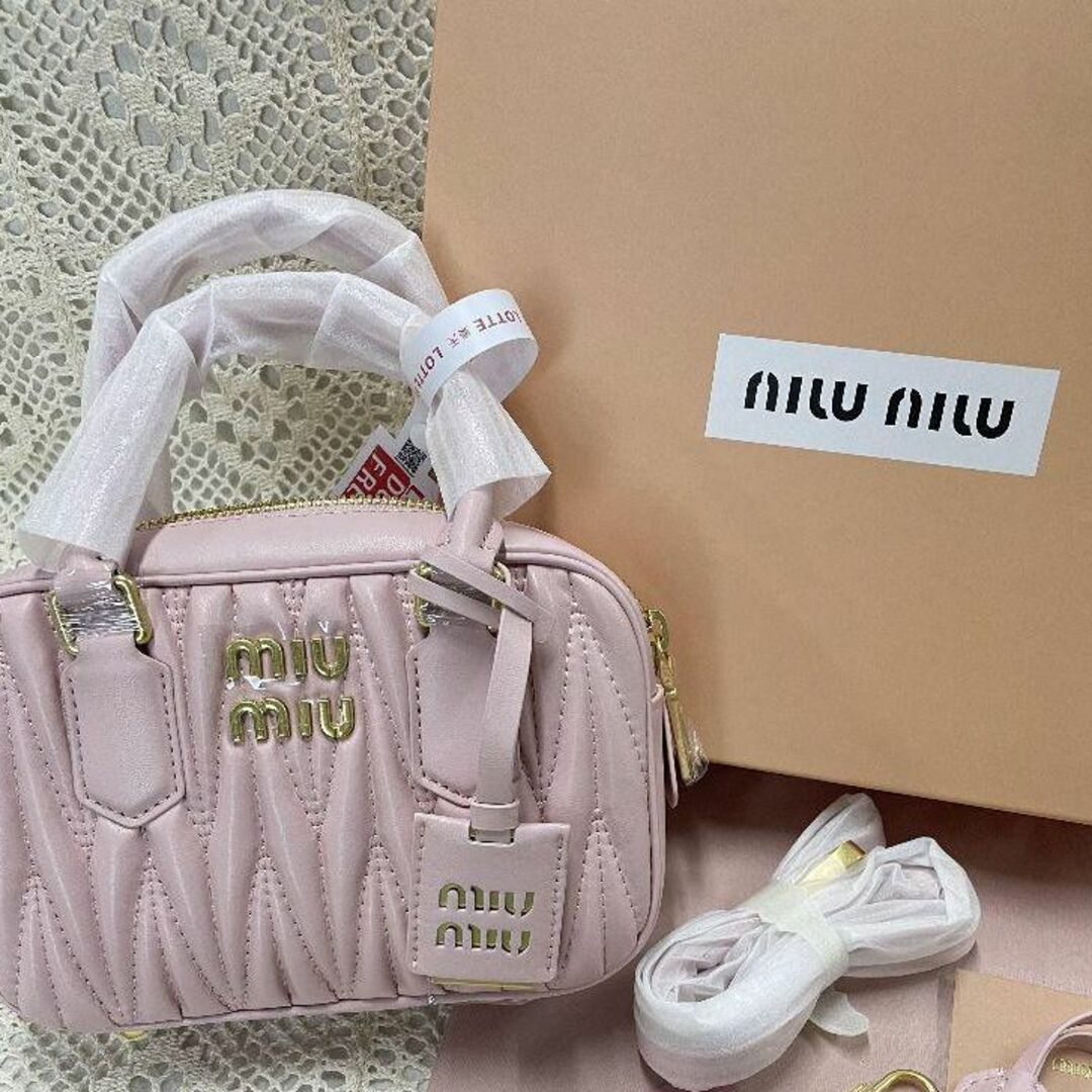 miumiu - MIU MIU ✦ミュウミュウボウリングバッグ ハンドバッグ