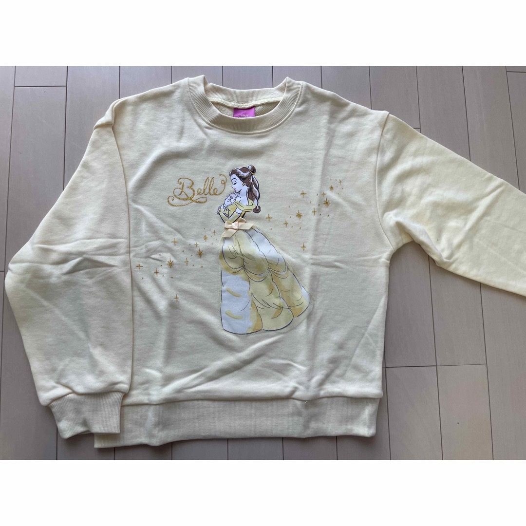 Disney(ディズニー)のディズニー　ベル　トレーナー　140 キッズ/ベビー/マタニティのキッズ服女の子用(90cm~)(Tシャツ/カットソー)の商品写真