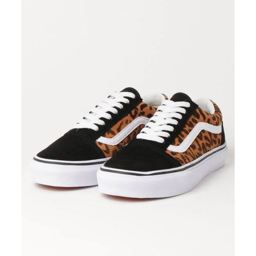 VANS(ヴァンズ)の23cm 【VANS】オールドスクール  レオパード ×ブラック×ベージュ レディースの靴/シューズ(スニーカー)の商品写真