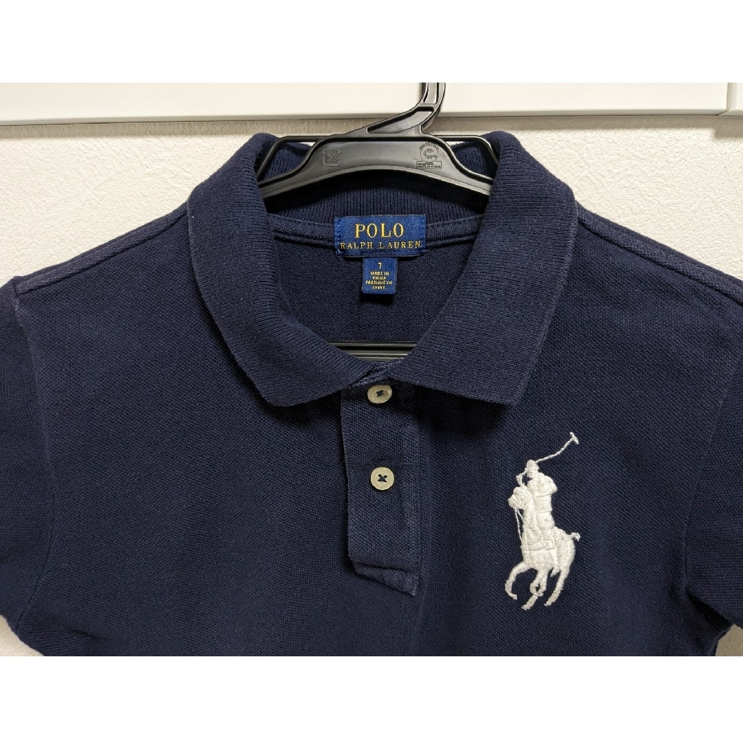 POLO RALPH LAUREN(ポロラルフローレン)のポロラルフローレン　ポロシャツused 紺 キッズ/ベビー/マタニティのキッズ服男の子用(90cm~)(Tシャツ/カットソー)の商品写真