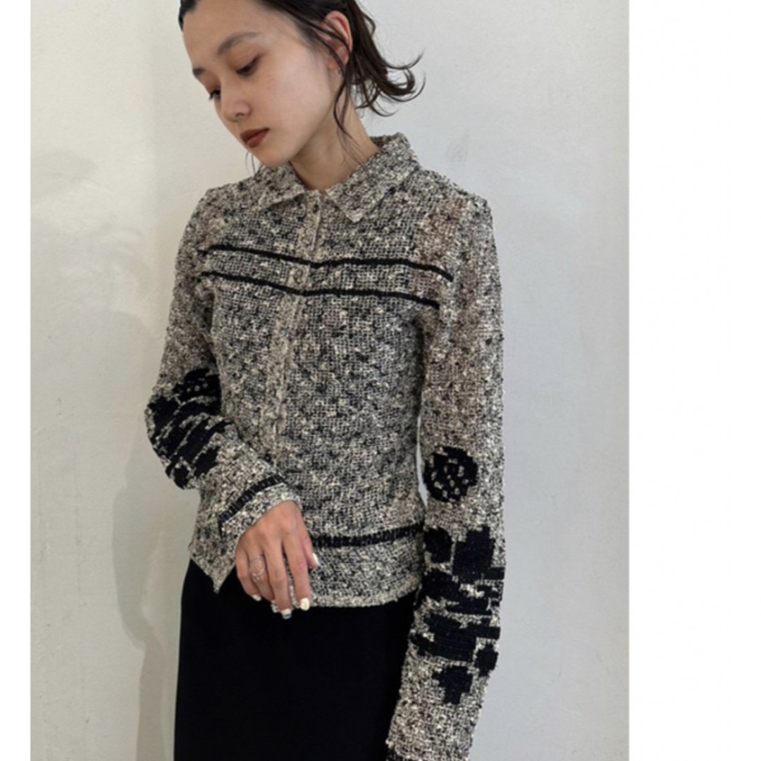 EmbroideryTodayfull Embroidery Mesh Shirts - カーディガン/ボレロ