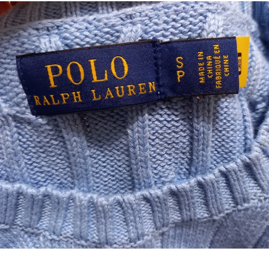 POLO RALPH LAUREN(ポロラルフローレン)の成約済み　ラルフロー　POLO RALPH LAUREN　ケーブルニット　半袖 レディースのトップス(ニット/セーター)の商品写真