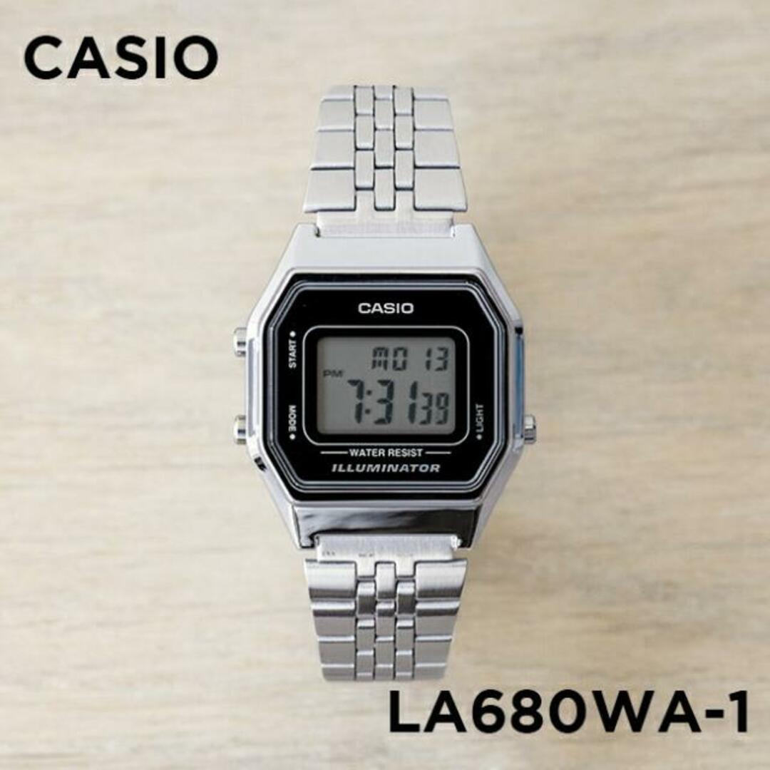 【並行輸入品】CASIO STANDARD カシオ スタンダード LA680WA-1 腕時計 時計 ブランド レディース キッズ 子供 チープカシオ チプカシ デジタル 日付 シルバー ブラック 黒 メタル 送料無料