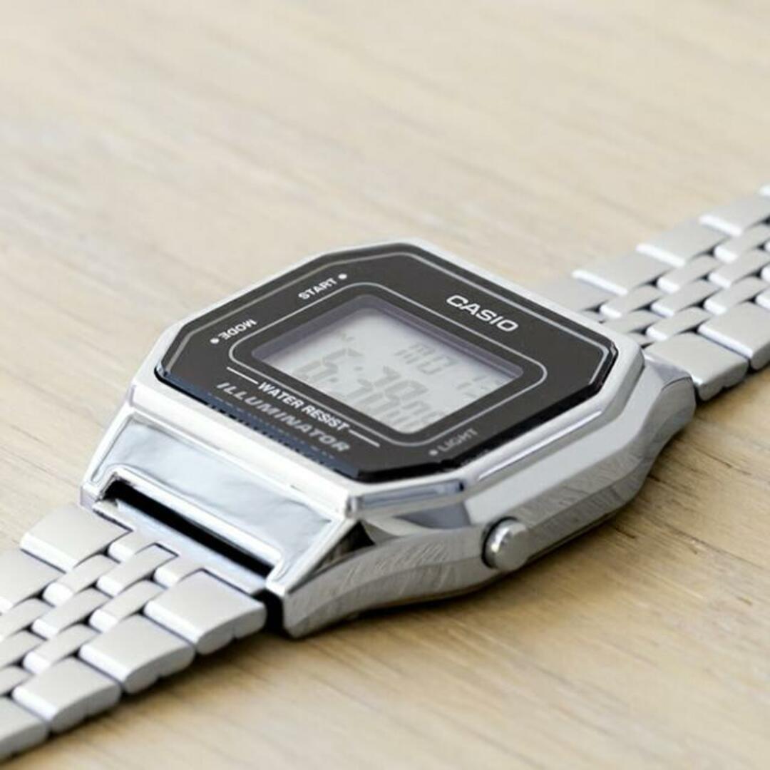 【並行輸入品】CASIO STANDARD カシオ スタンダード LA680WA-1 腕時計 時計 ブランド レディース キッズ 子供 チープカシオ チプカシ デジタル 日付 シルバー ブラック 黒 メタル 送料無料 1