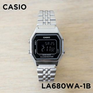 カシオ(CASIO)の【並行輸入品】【日本未発売】CASIO STANDARD カシオ スタンダード LA680WA-1B 腕時計 時計 ブランド レディース キッズ 子供 チープカシオ チプカシ デジタル 日付 シルバー ブラック 黒 メタル 海外モデル 送料無料(腕時計)