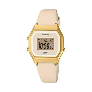 カシオ(CASIO)の【並行輸入品】【日本未発売】CASIO STANDARD カシオ スタンダード LA680WEGL-4 腕時計 時計 ブランド レディース キッズ 女の子 チープカシオ チプカシ デジタル 日付 ベージュ ピンクベージュ ゴールド 金 海外モデル 送料無料(腕時計)