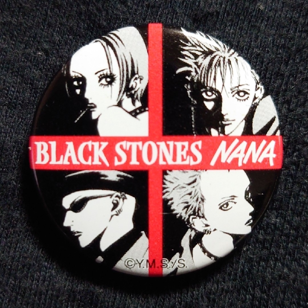 集英社(シュウエイシャ)の矢沢あい NANA ナナ 未使用品 缶バッジ BLACK STONES ブラスト エンタメ/ホビーのアニメグッズ(バッジ/ピンバッジ)の商品写真