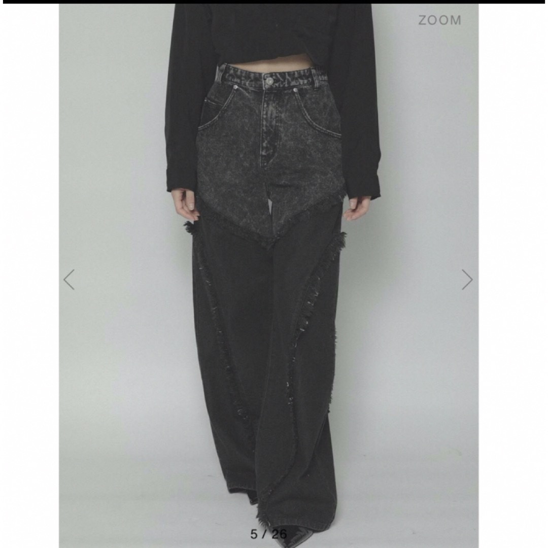 melt. - MELT THE LADY switched denim pantsの通販 by riri's melt. - MELT THE LADY switched denim pantsの通販 by riri's