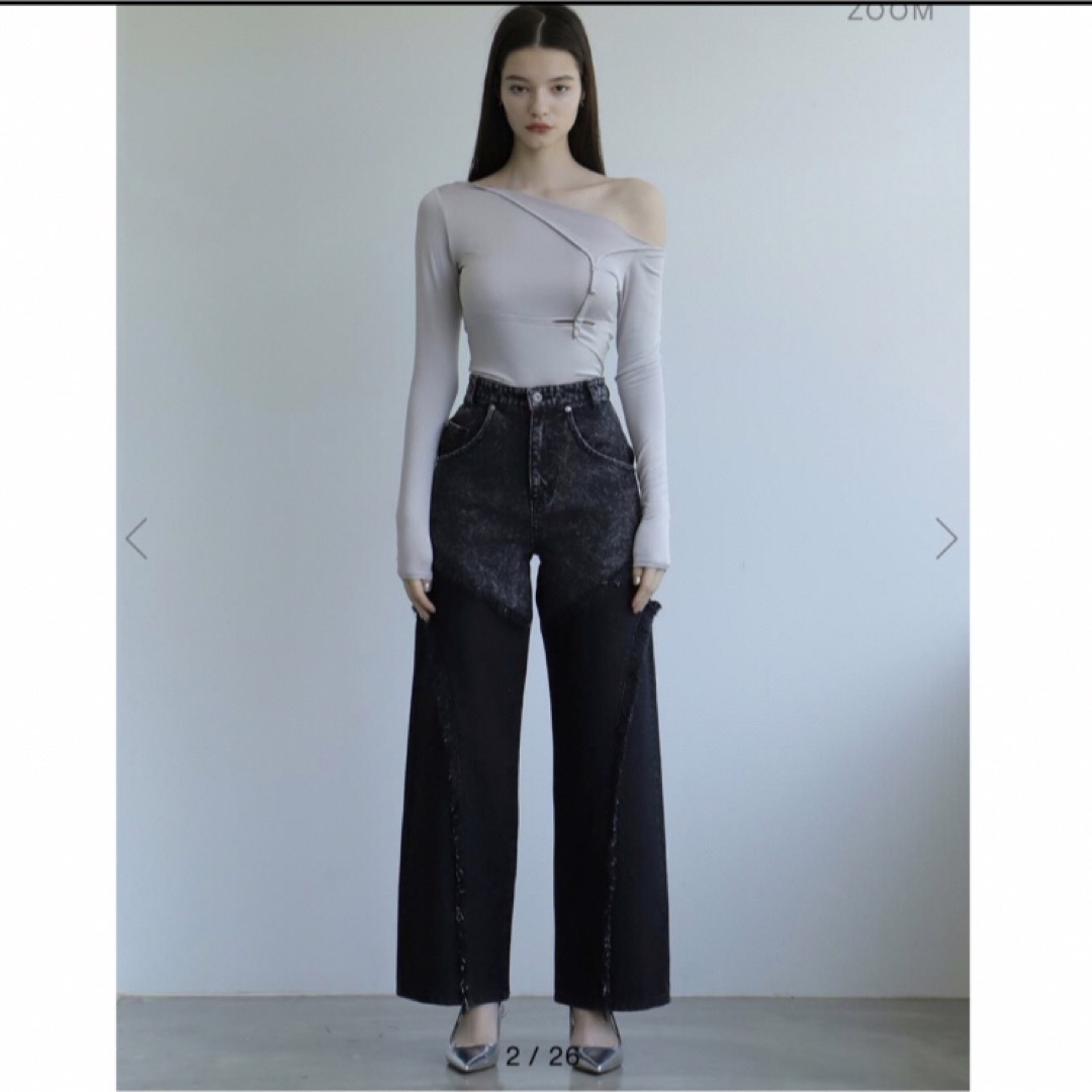 melt. - MELT THE LADY switched denim pantsの通販 by riri's melt. - MELT THE LADY switched denim pantsの通販 by riri's