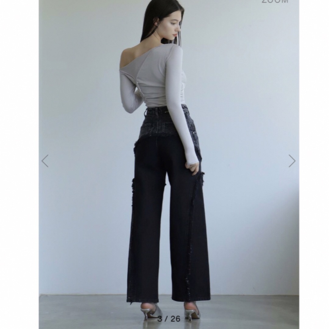 melt. - MELT THE LADY switched denim pantsの通販 by riri's melt. - MELT THE LADY switched denim pantsの通販 by riri's