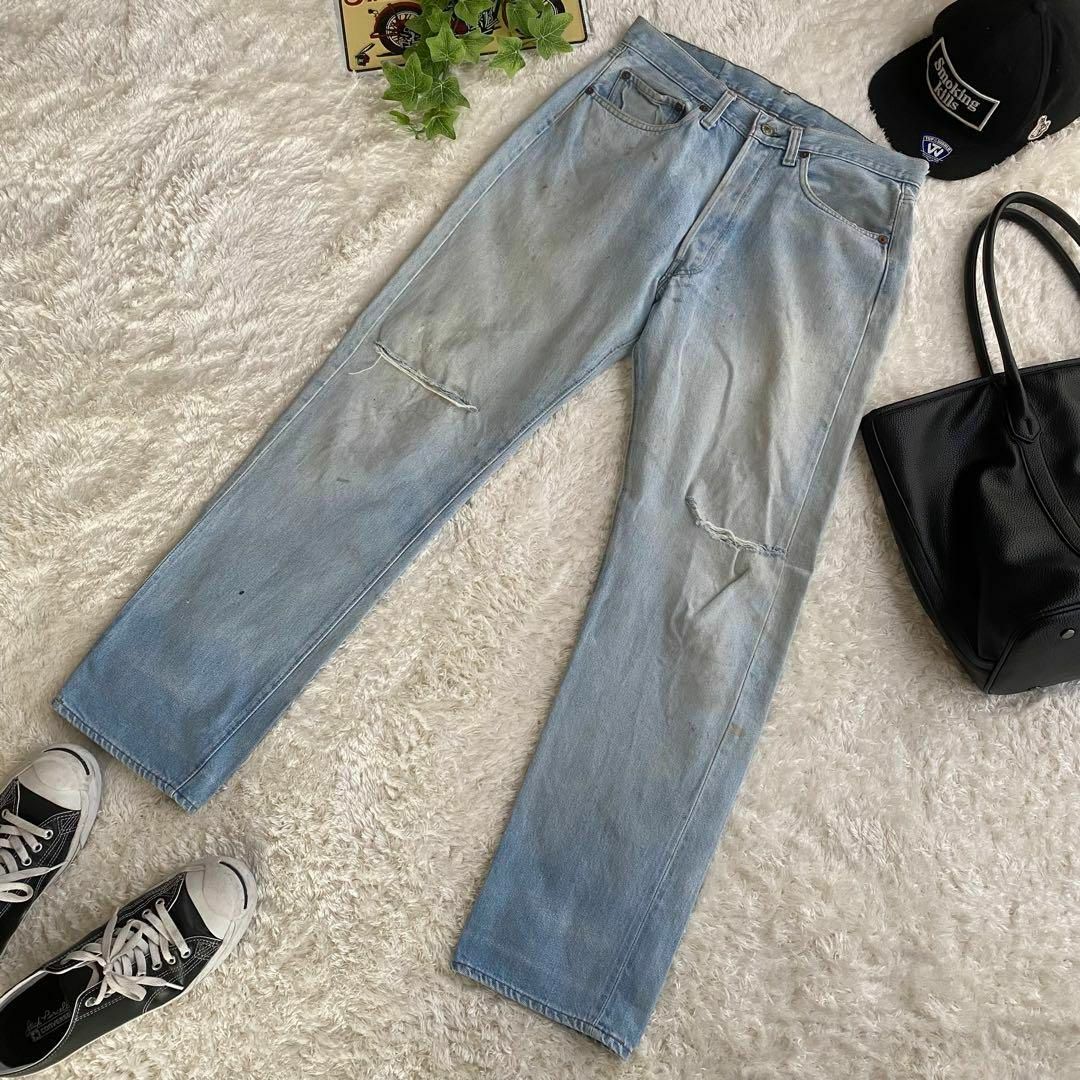 Levi's - ☆レア 80s リーバイス 501XX 66後期 刻印6 赤耳 USA製 W34の