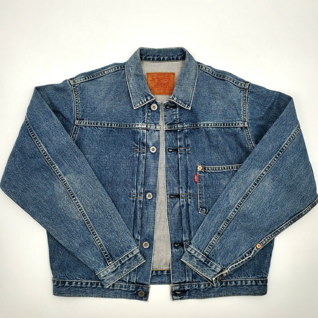 希少 LEVI'S デニムシャツ ショートホーン　アメカジ 復刻 青ビッグ E