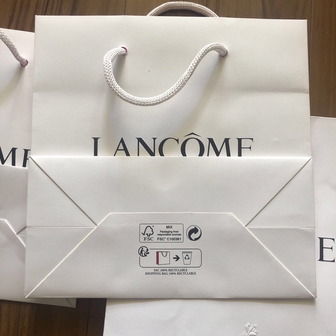 LANCOME(ランコム)のランコム　ショッパー　未使用品　3部セット レディースのバッグ(ショップ袋)の商品写真