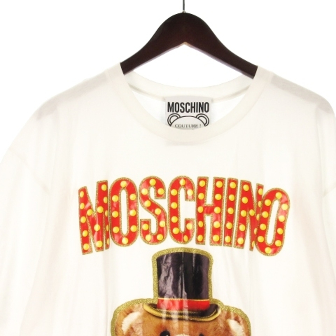 MOSCHINO(モスキーノ)のモスキーノ MOSCHINO テディベア プリント Tシャツ 半袖 ホワイト L メンズのトップス(Tシャツ/カットソー(半袖/袖なし))の商品写真