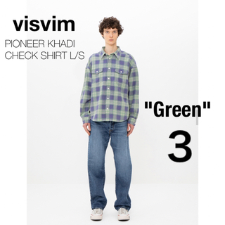【VISVIM】23SS PIONEER KHADI CHECK L/S シャツ