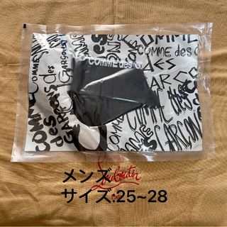 コムデギャルソン ソックス 靴下 新品 メンズ 黒(ソックス)