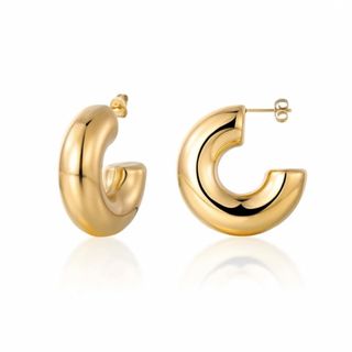 アパルトモンドゥーズィエムクラス(L'Appartement DEUXIEME CLASSE)の【Design hoop pierce】#821 18k(ピアス)