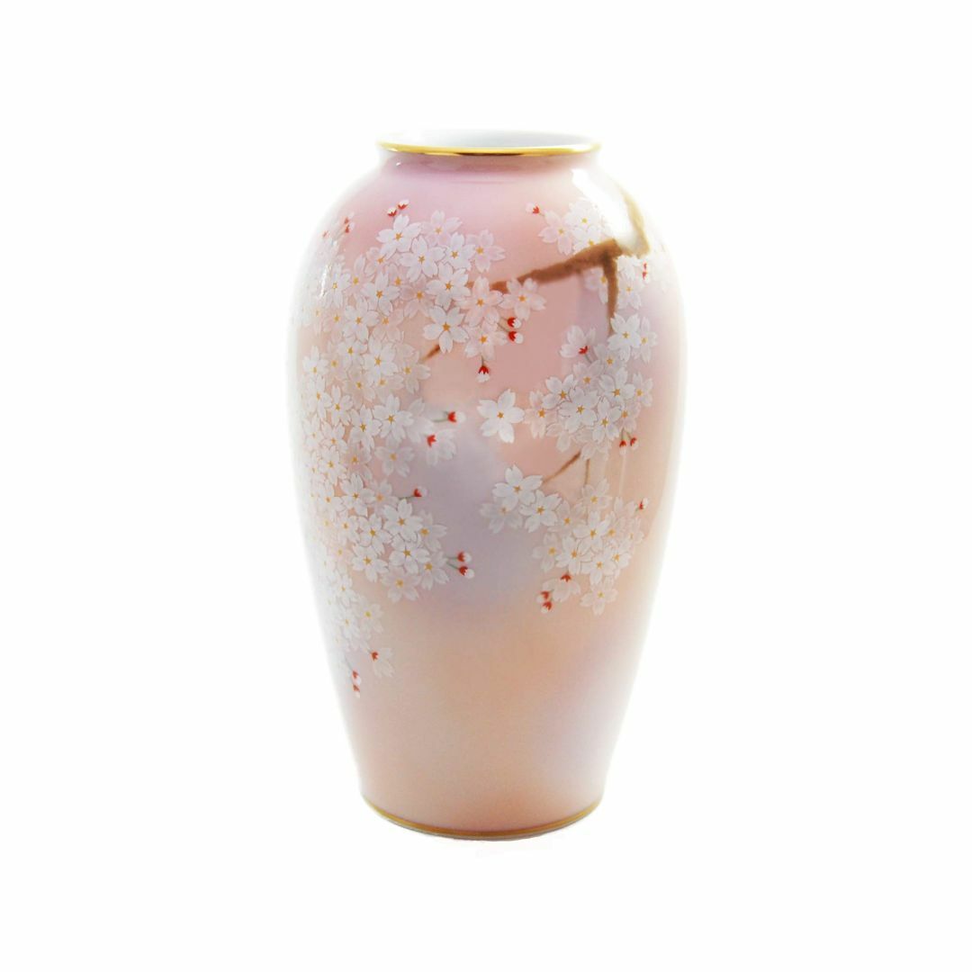 香蘭社 花瓶 吉野桜 ピンク 27.8cm 1142-NNO91 個