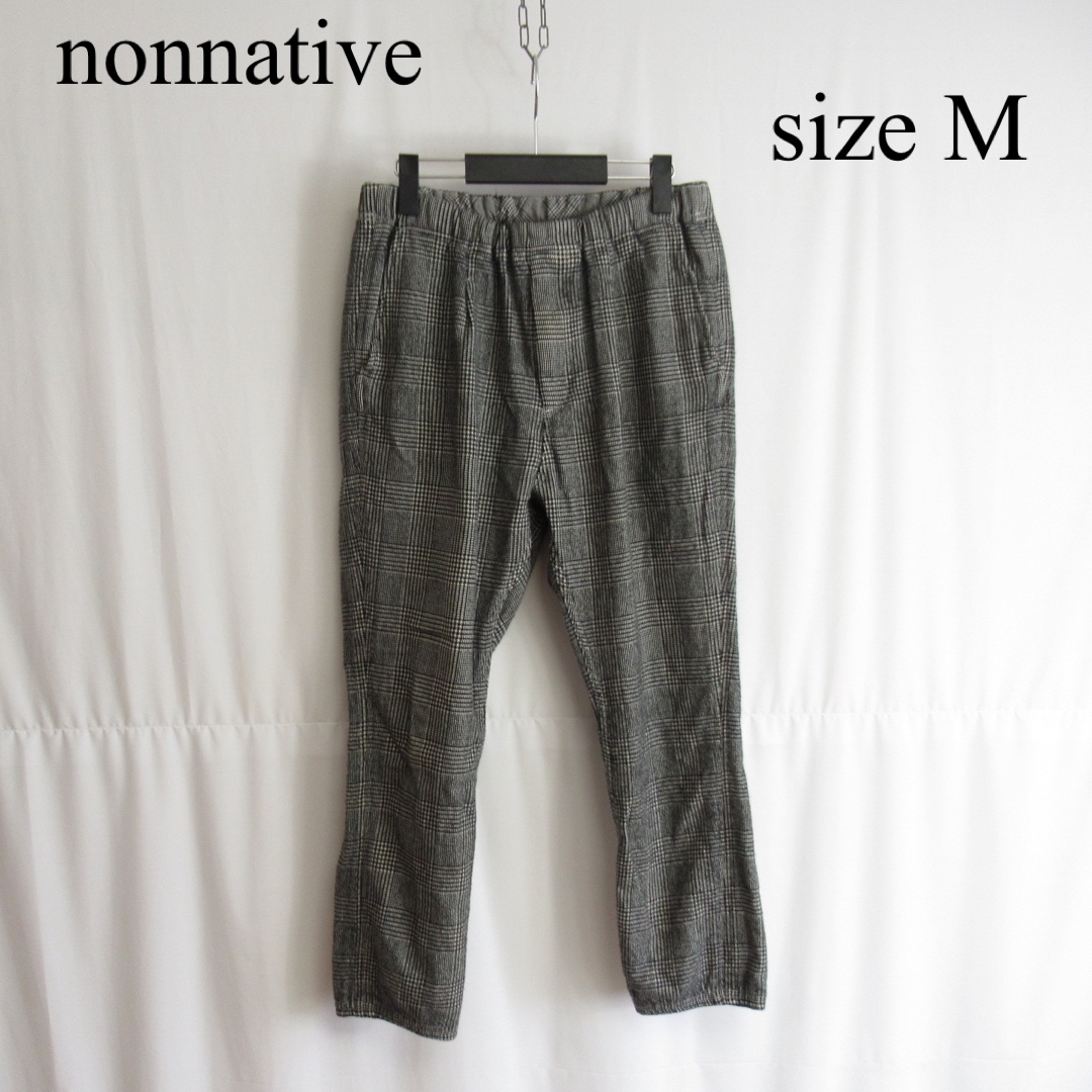 nonnative グレンチェック ウール ジョガーパンツ イージー スラックス