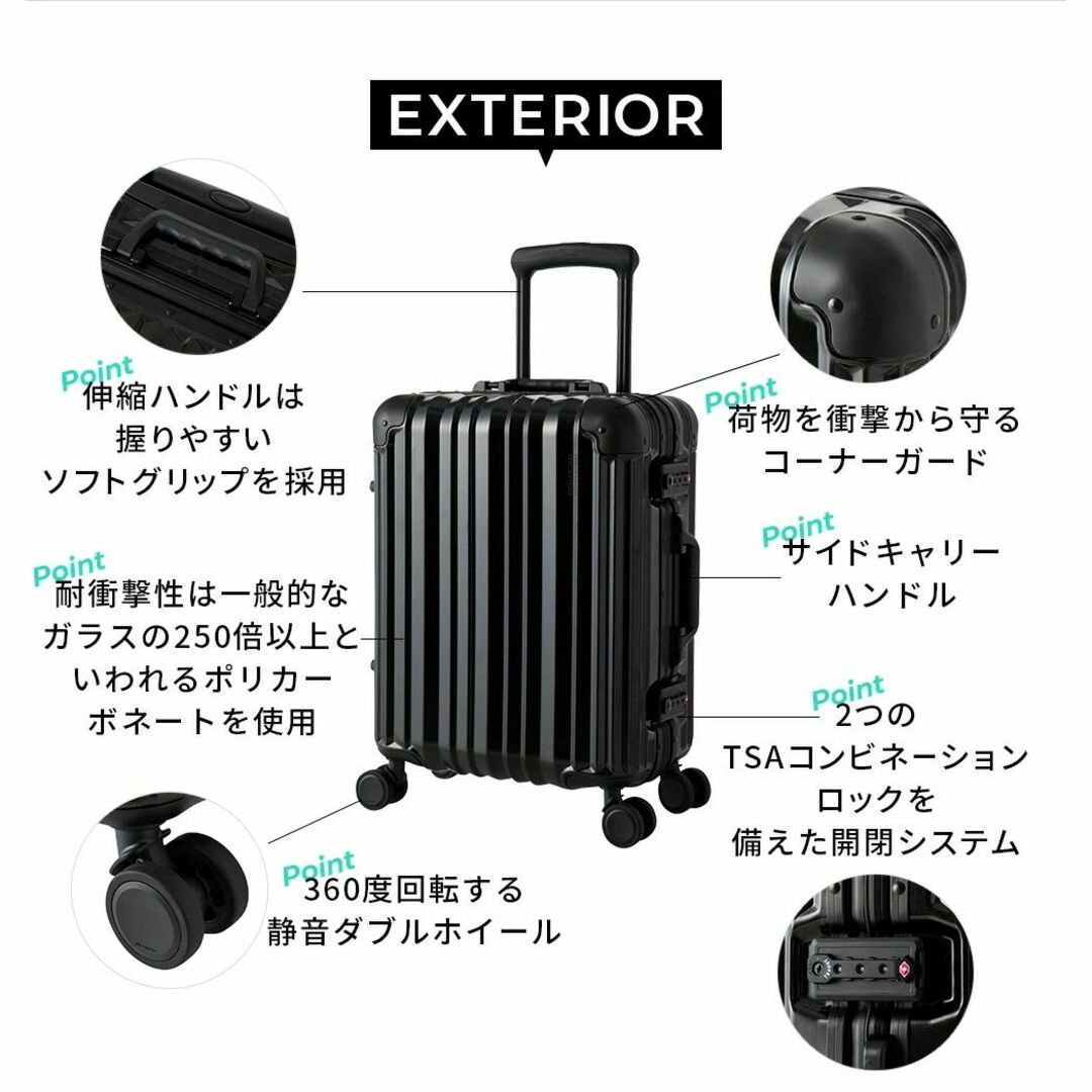 RICARDO（リカルド）WHITET\u0026BLACK 58L/キャリーケース