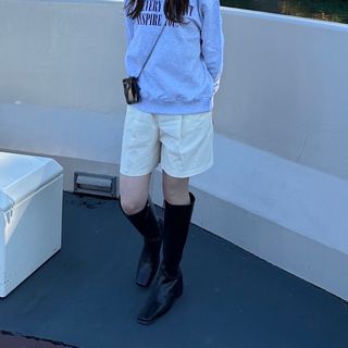 オオトロ(OHOTORO)のOHOTORO  Nature Cotton Pants アイボリーSサイズ(ハーフパンツ)