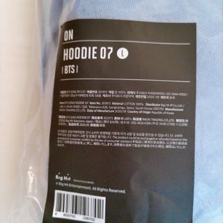 BTS ON HOODIE フーディー 水色 Lサイズ pop up store