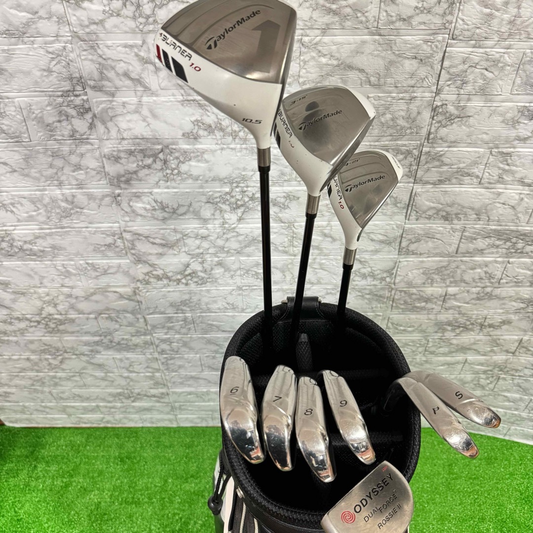 【良品】taylormade BURNER テーラーメイド  メンズゴルフセット