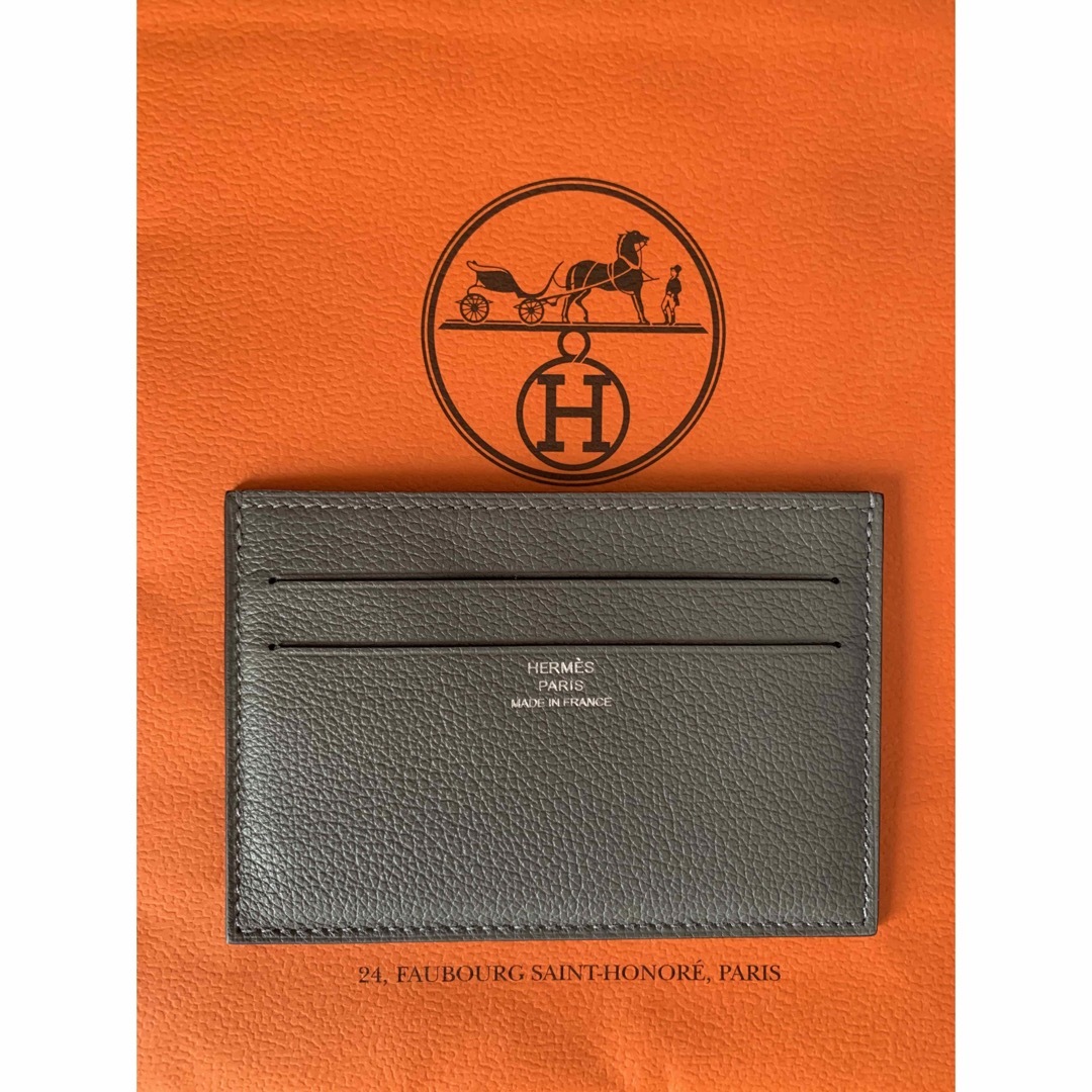 【HERMES】カードケース シチズン ツイル グリメイヤー