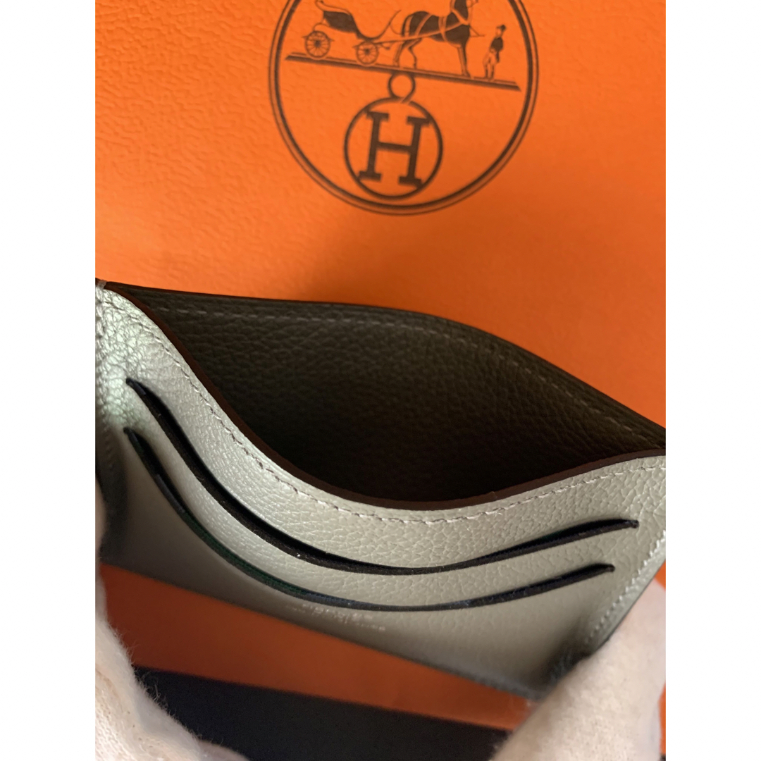 【HERMES】カードケース シチズン ツイル グリメイヤー