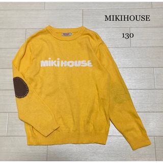 ミキハウス(mikihouse)のミキハウス　ニット　コットン　綿　トップス　130 ロゴ(Tシャツ/カットソー)